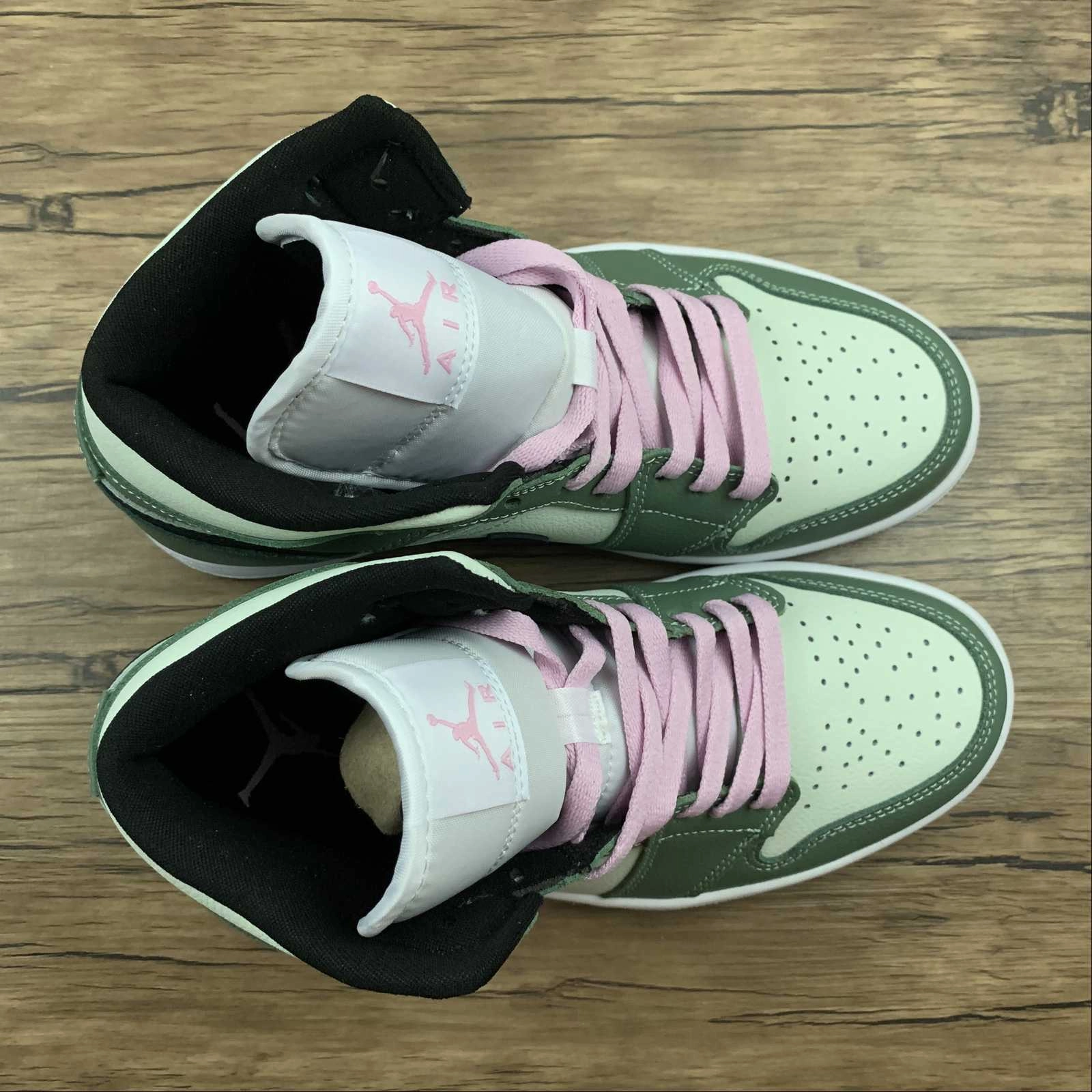 Fashion Ready Air Jordan 1 Mid SE Dutch Green Black-Barely Green (2021) CZ0774-300