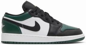 Thermal Regulating Textile Energy Bounce Nike Jordan 1 Low Black Green Toe