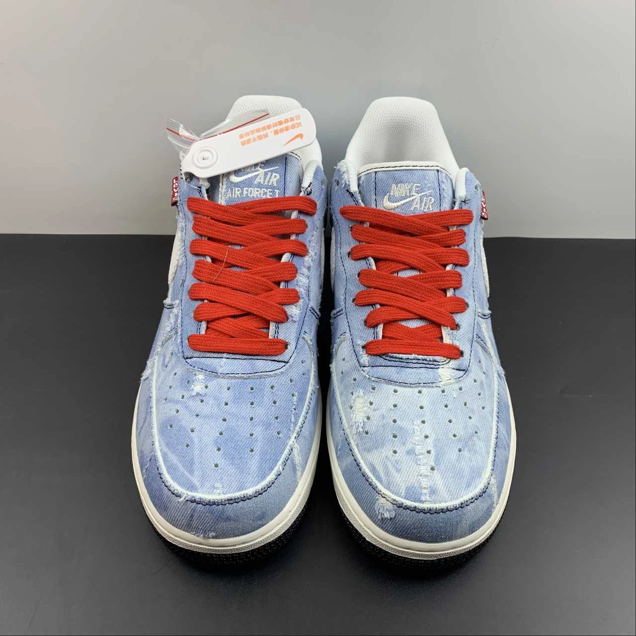 Work Comfort Fashionable Look Air Force 1 07 Low Levis Denim Blue LE5050-012