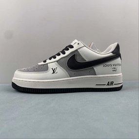 Air Force 1 07 Low LV Off White Black Gray AV0383-251 Foot Wellness Comfortable Feel