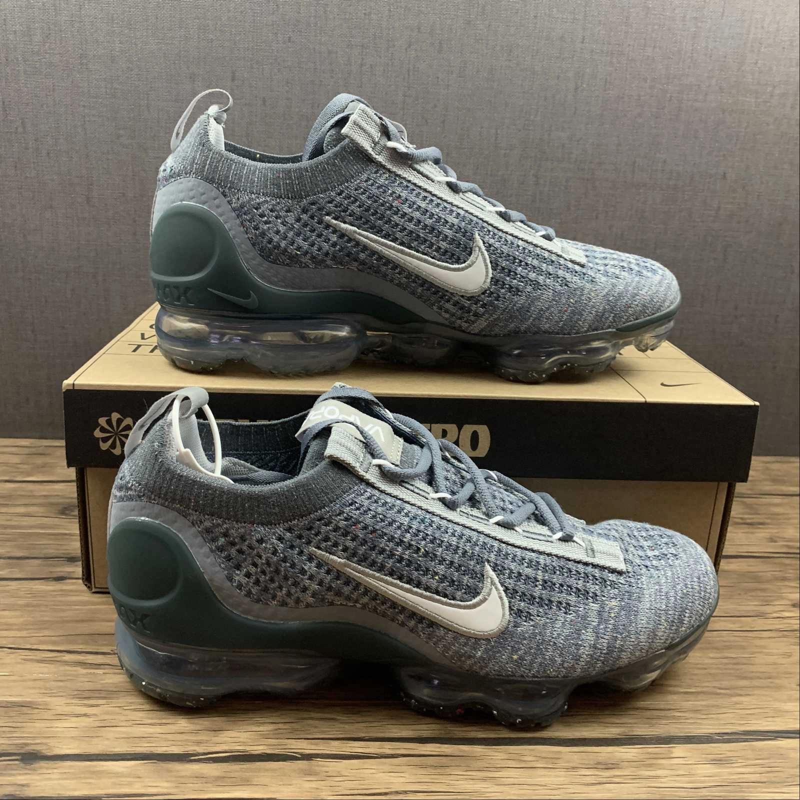 Dynamic Arch Support Abrasion Resistant Construction Air VaporMax 2021 FK Grey Winth Dark Green DH4084-400