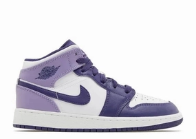 Moisture Wicking Interior Performance Support Air Jordan 1 Mid Sky J Purple (GS)