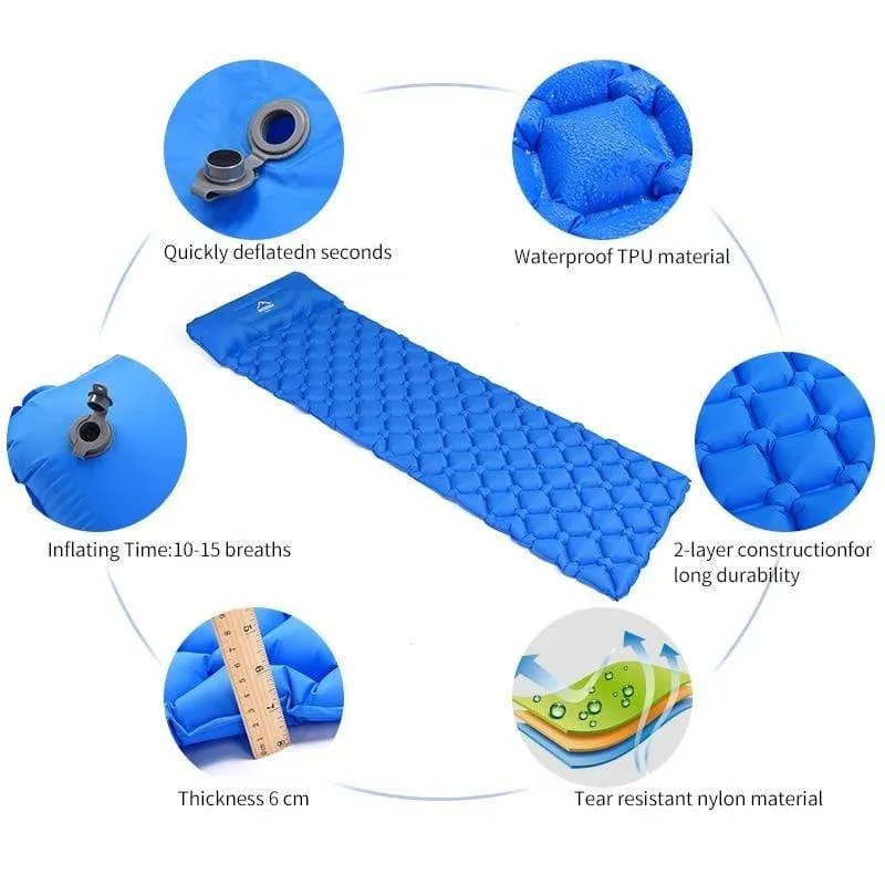 Ultralight Inflatable Sleeping Camping Pad/Mat
