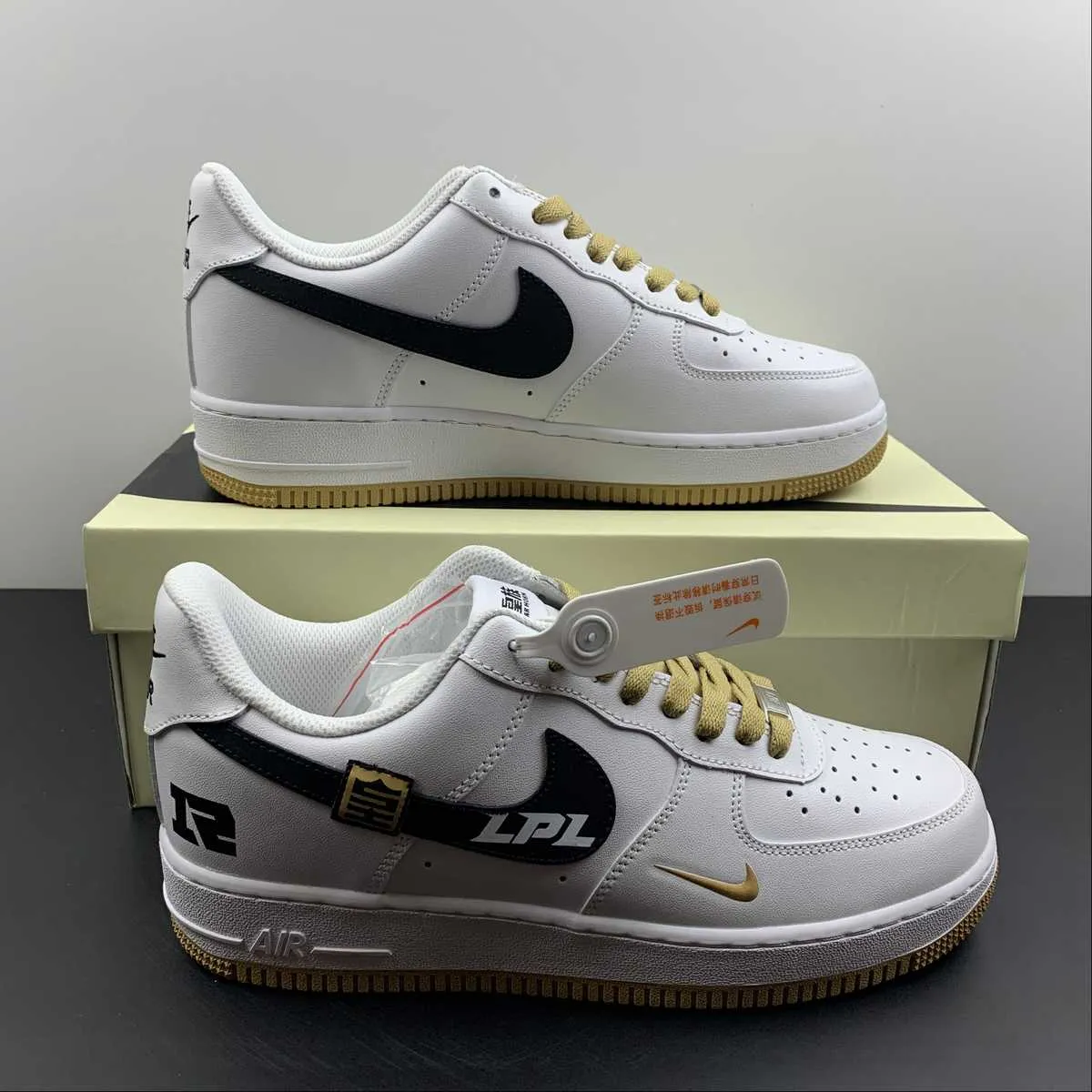 Air Force 1 07 Low 3M White Black Brown AF1234-005 Fit Anytime Comfort Padding