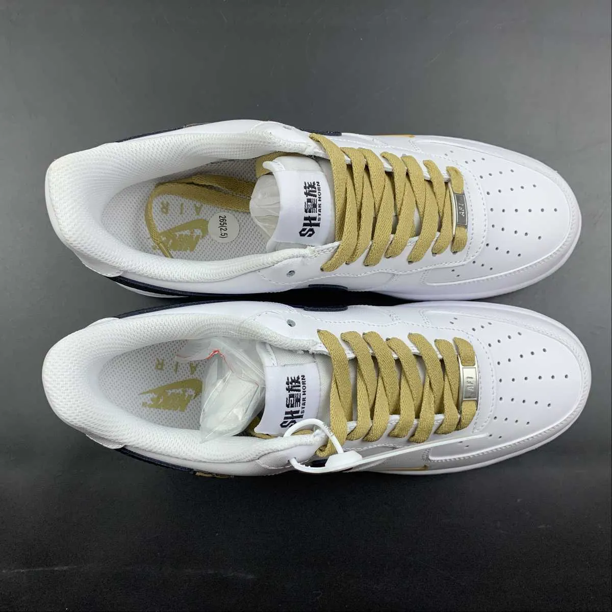 Air Force 1 07 Low 3M White Black Brown AF1234-005 day trip