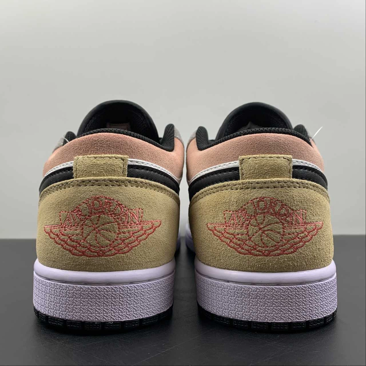 Impact Reduction Technology Air Jordan 1 Low Flight Club Black Magic Ember Sundial White DX4334-008
