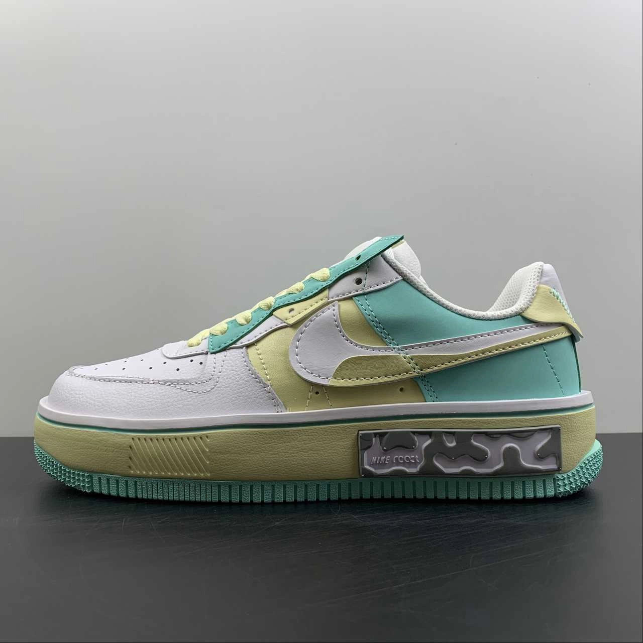 Ready Step Airport Walk Air Force 1 FONTANKA White Yellow Green