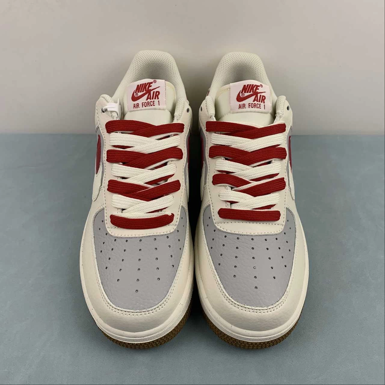 Casual Mood Wood Path Air Force 1 07 Low Double Swoosh White Red Grey CC2569-022