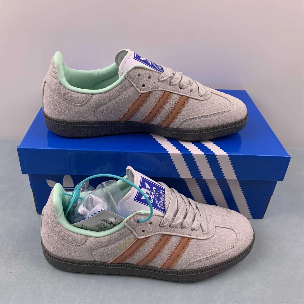 Adidas SAMBA OG Crystal White Clay Strata Gum ID2047 Form Fit Oasis Run