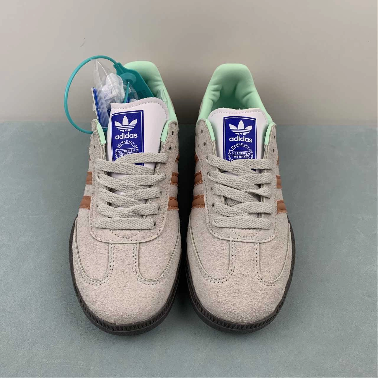 Adidas SAMBA OG Crystal White Clay Strata Gum ID2047 ComfortFit Airy Touch