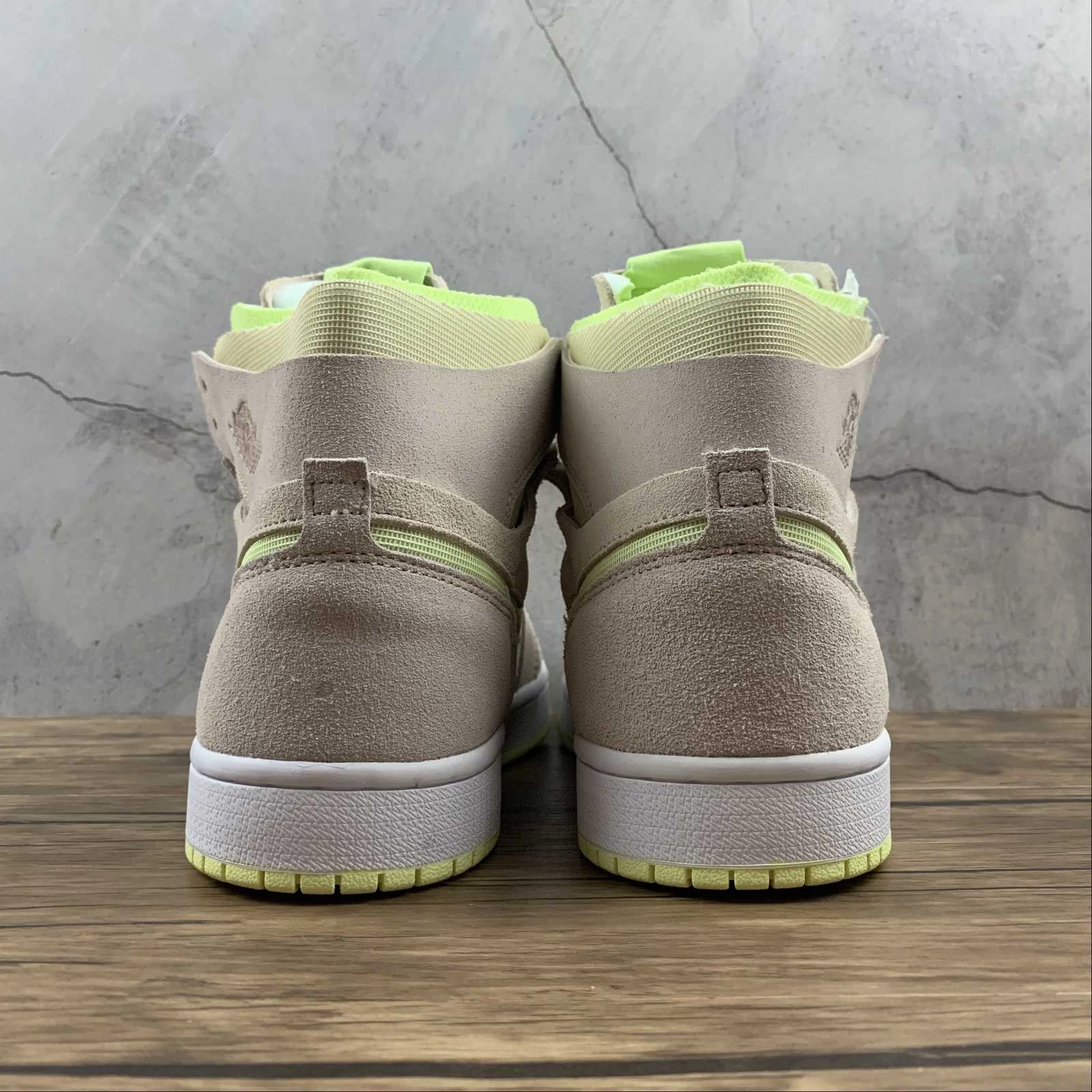 Natural Feel Air Jordan 1 High Zoom Comfort Lemon Twist Fossil White CT0979-200