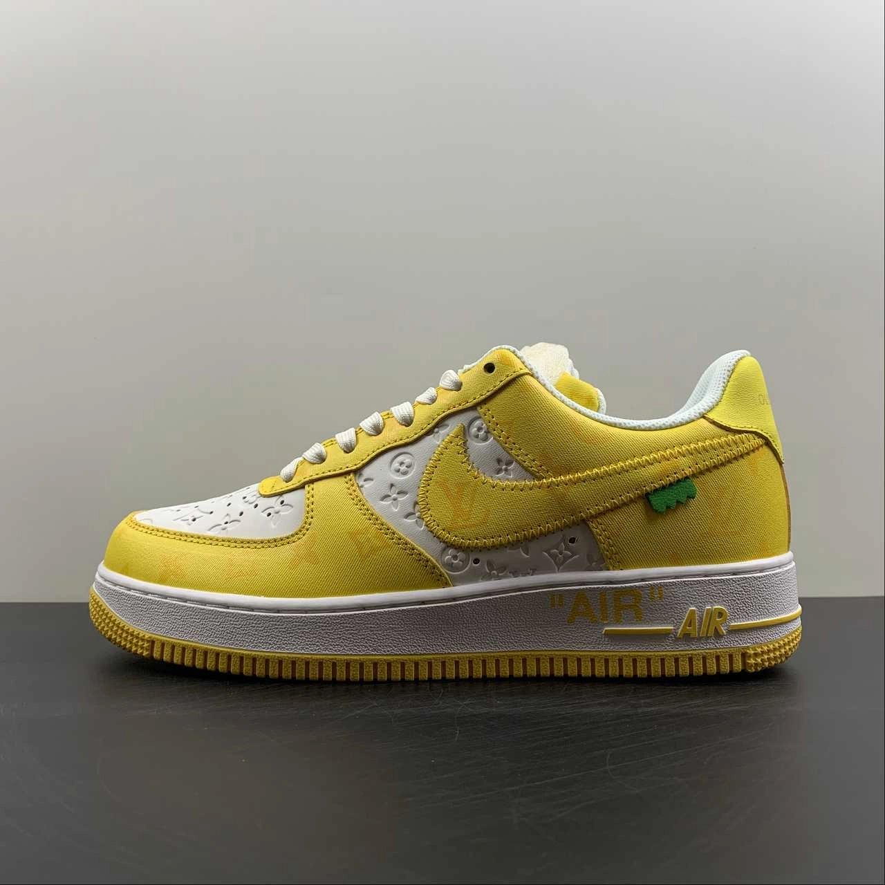Louis Vuitton x Air Force 1 White Yellow 3308-8 Running Comfort