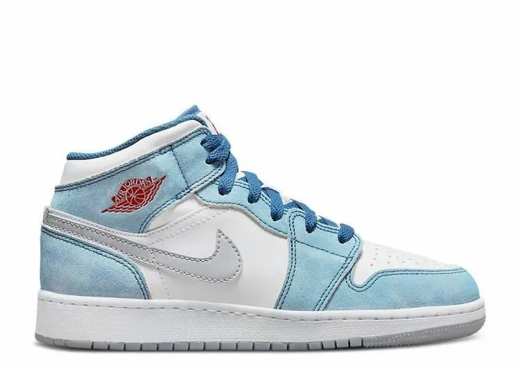 Short Walks All-day arch support Air Jordan 1 Mid Stealth French Blue (GS)