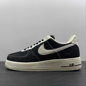 Air Force 1 07 Low Denim Black Beige White DG2296-001 Steady Grip Current Step