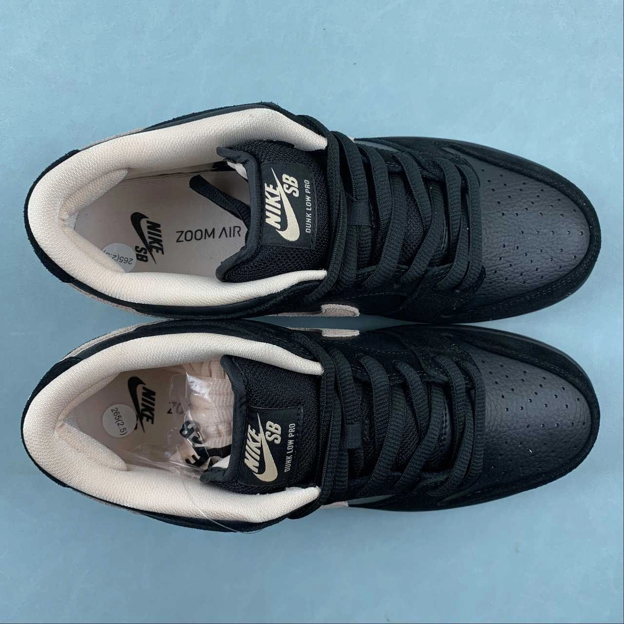 SB Dunk Low Black Coral Wash BQ6817-003 Thermoplastic Heel Cup Padded Tongue Design