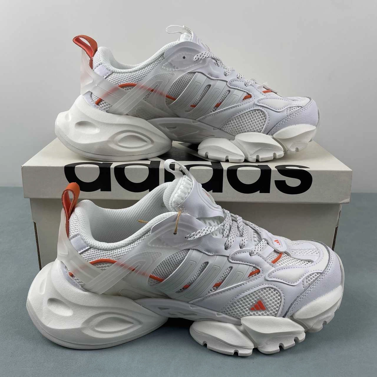 Adidas XLG Runner Deluxe Cloud White Grey Orange JP5758 single - density - midsole - feature shoes