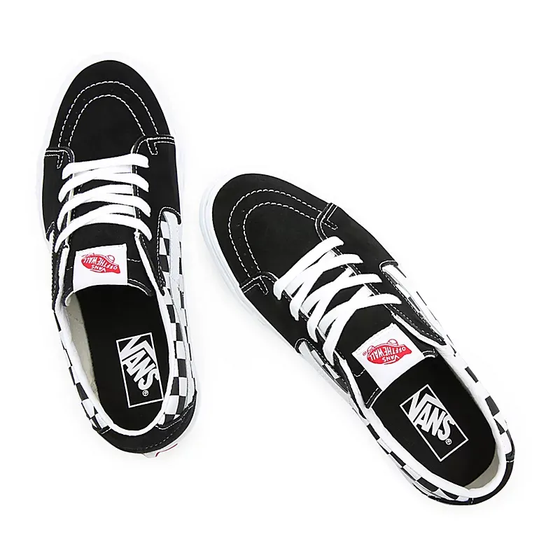 Vans Canvas/Suede SK8-Low Shoes Black Checkerboard VN0A4UUK4W7