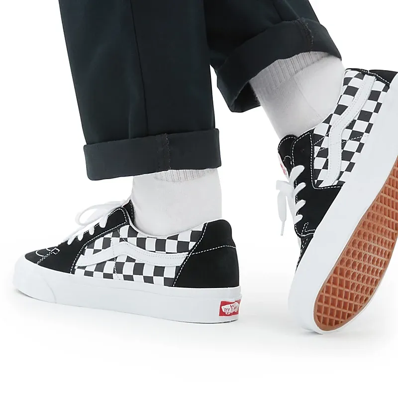 Vans Canvas/Suede SK8-Low Shoes Black Checkerboard VN0A4UUK4W7