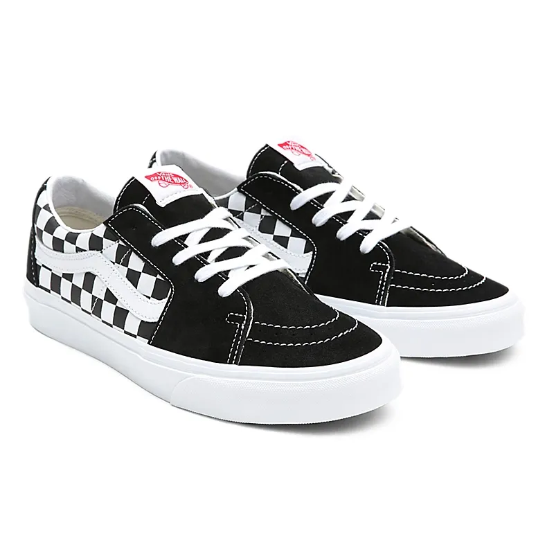 Vans Canvas/Suede SK8-Low Shoes Black Checkerboard VN0A4UUK4W7