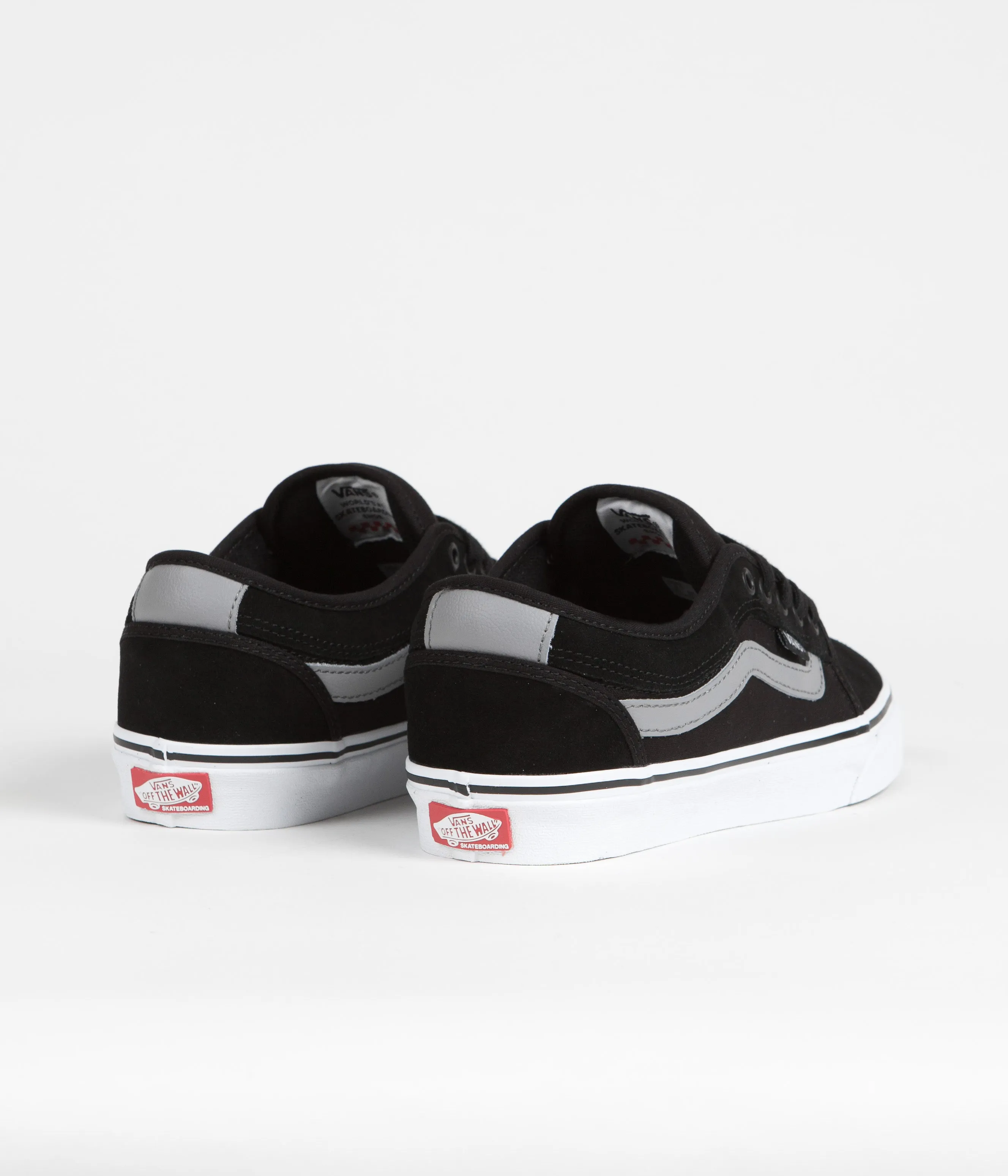 Vans Chukka Low Sidestripe Shoes - Black / Grey / White