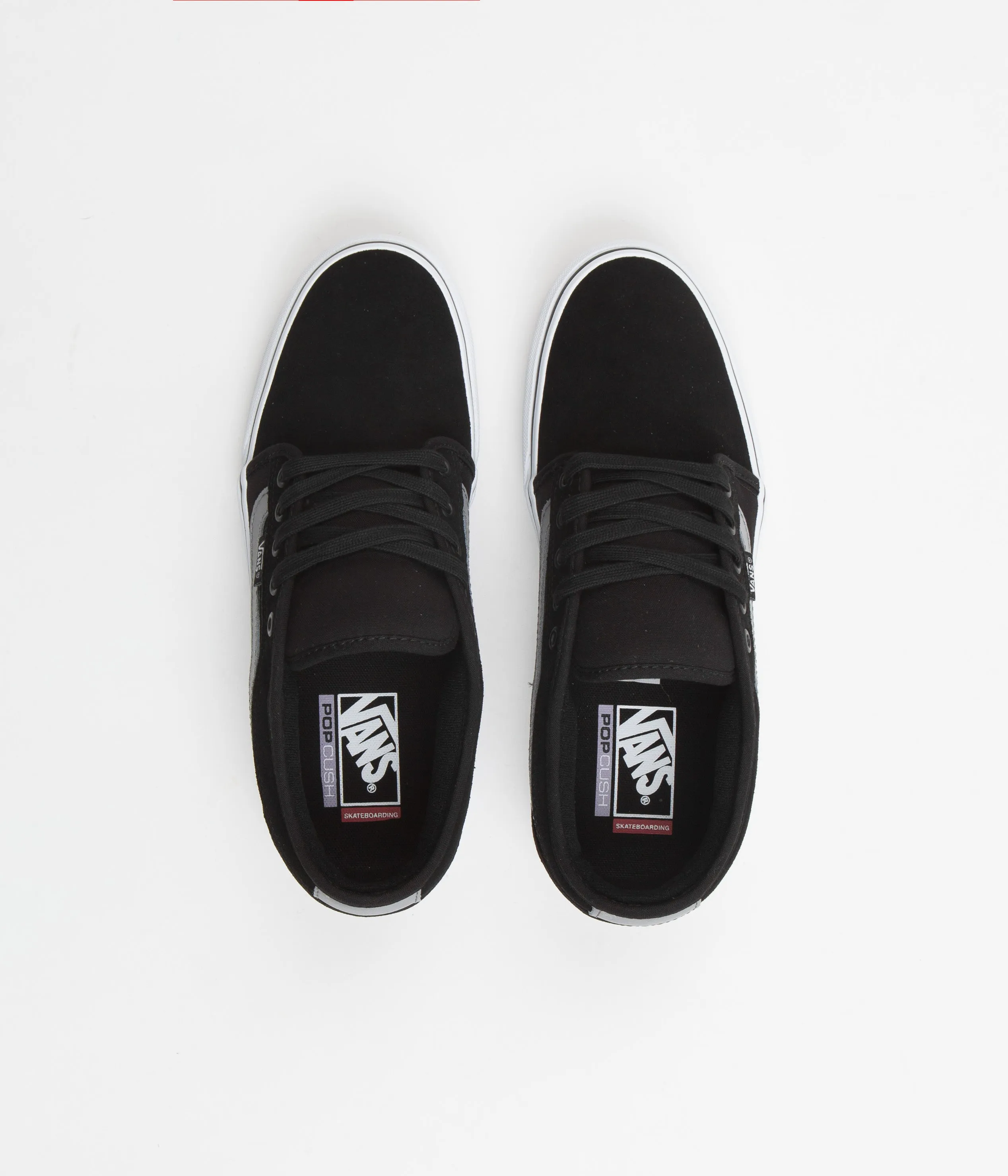 Vans Chukka Low Sidestripe Shoes - Black / Grey / White