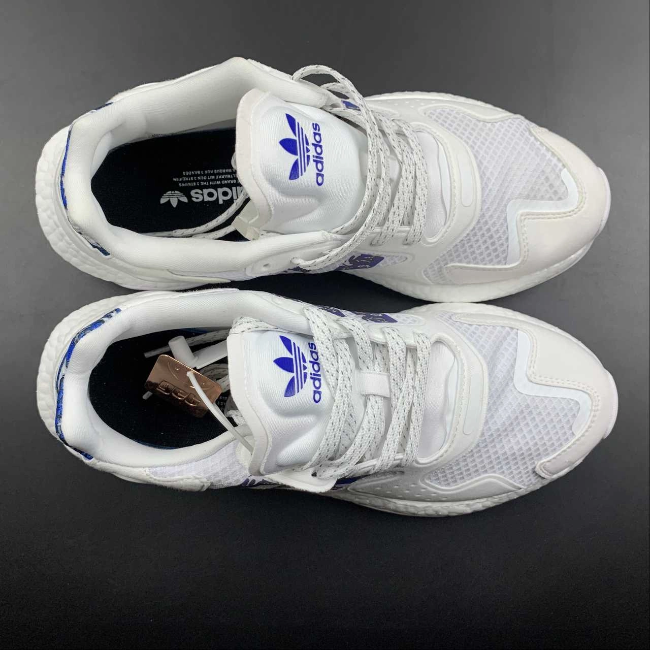 Neutral Color Adidas Day Jogger Boost White Blue White FY3026