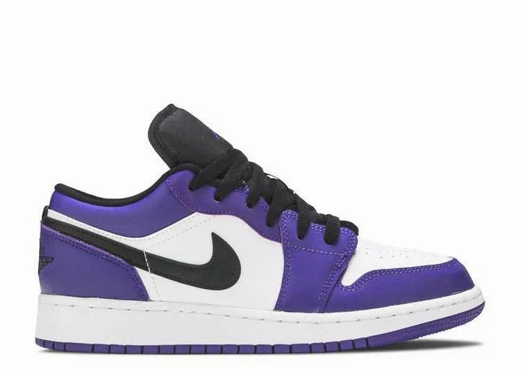 Air Jordan 1 Low Court Purple (GS) Cushioned Upper