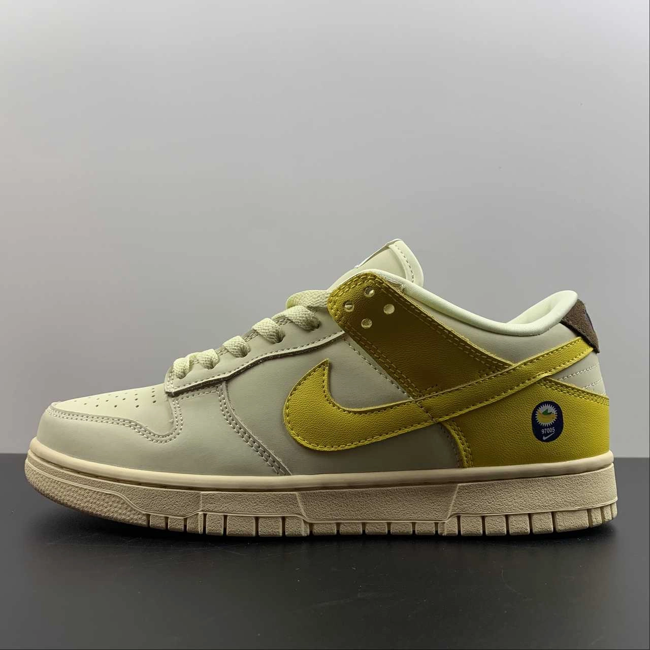 Orthopedic Footbed Technology SB Dunk Low LX Banana Coconut Milk Vivid Sulfur Cacao Wow DR5487-100