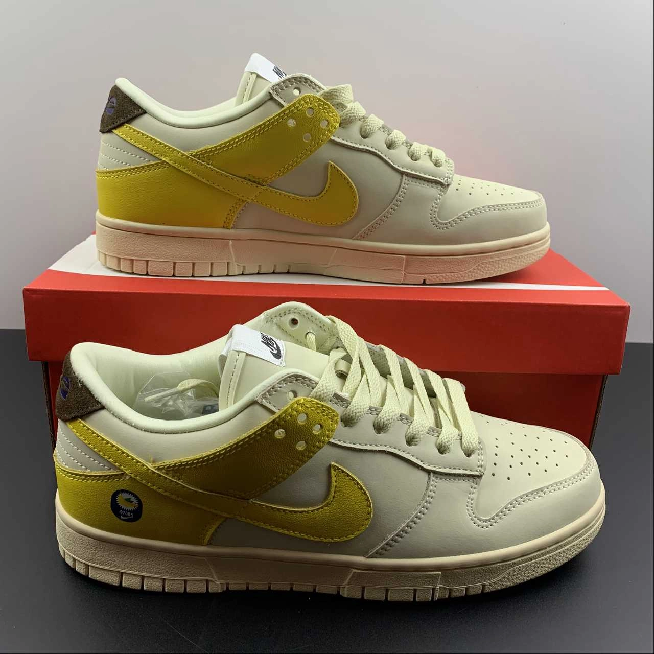 Sidewalk Ready Comfortable Run SB Dunk Low LX Banana Coconut Milk Vivid Sulfur Cacao Wow DR5487-100