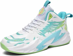 VAXAV Unisex Women's Men's Fashion High Top Basketball Shoes Non Slip Outdoor Tennis Sneakers