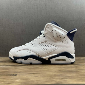 Air Jordan 6 Retro White Midnight Navy CT8529-141 All Surface Grip Torsion Flex