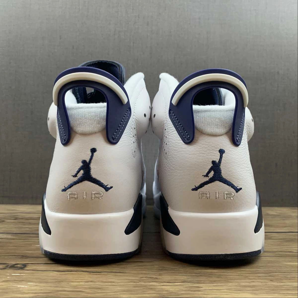 Adaptive Impact Protection Responsive Support Air Jordan 6 Retro White Midnight Navy CT8529-141