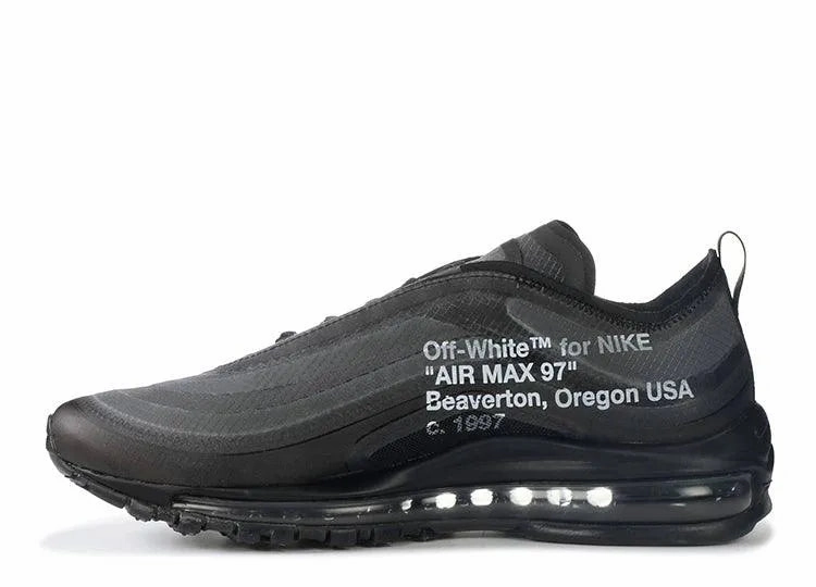 flexible sole shoes Nike Air Max 97 Off-White Black