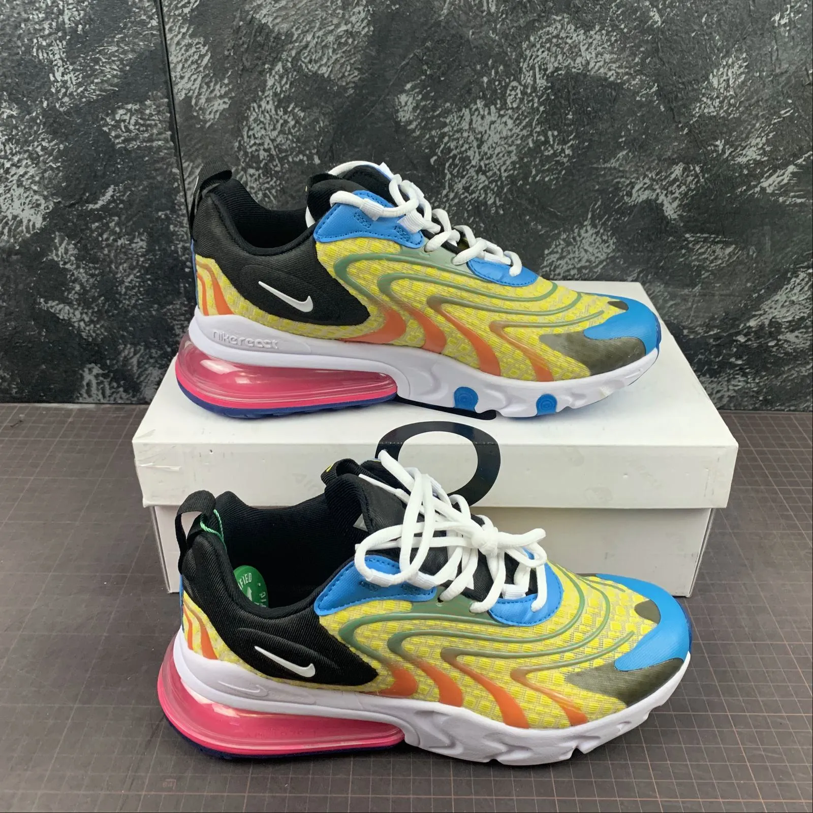 Air Max 270 React Yellow CD6870-403 thermal shoes