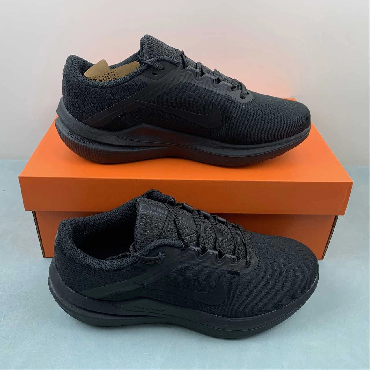 Air Winflo 10 Triple Black DV4022-001 Smooth Soles Foot Comfort