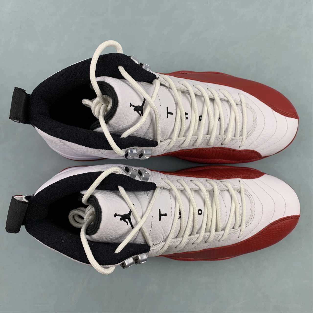 Articulated Grooves Temperature control Air Jordan 12 Retro Cherry White Black Varsity Red CT8013-116