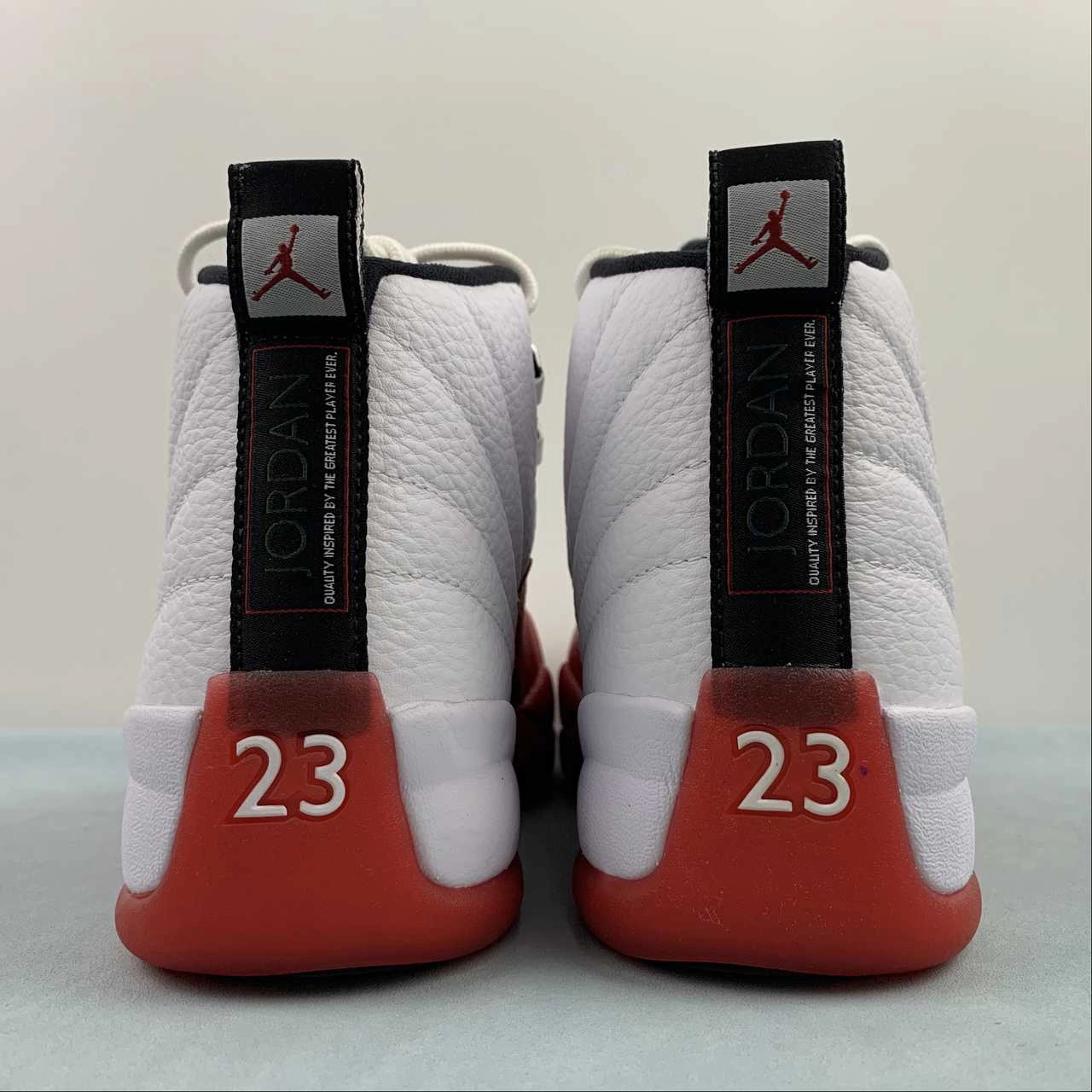 Air Jordan 12 Retro Cherry White Black Varsity Red CT8013-116 Performance Flex