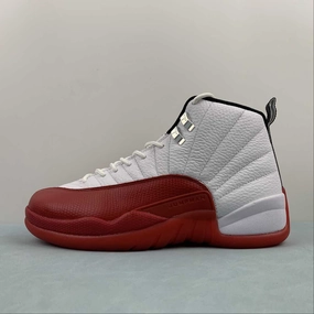 Air Jordan 12 Retro Cherry White Black Varsity Red CT8013-116 Retro Mode Multi Layer Upper Weave