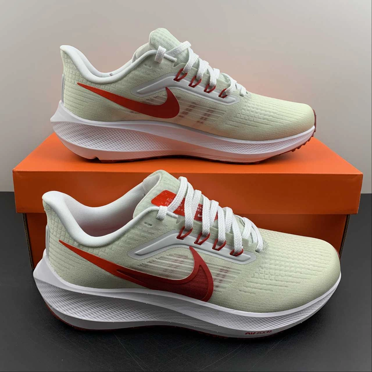 Air Zoom Pegasus 39 White University Red DH4072-103 Power Walk Weekend Fit