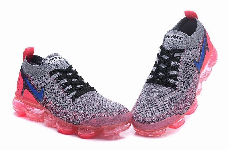Air VaporMax Flyknit 2.0 Grey Pink Blue 942843-104 Impact absorption