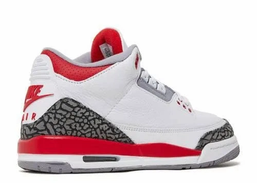 Air Jordan 3 Fire Red (GS) Low Profile Cushion System Water   Resistant
