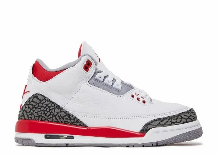 Outdoor Traction Performance Efficiency Air Jordan 3 Fire Red (GS)