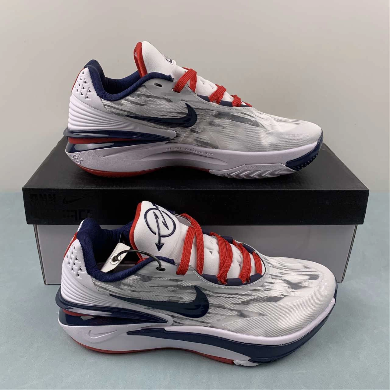Crafted to encourage a natural range of motion Air Zoom G.T. Cut 2 EP Navy Blue White Red FJ7063-107