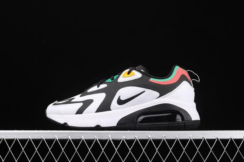 equestrian shoes Air Max 200 White Black Bright Crimson AQ2568-101