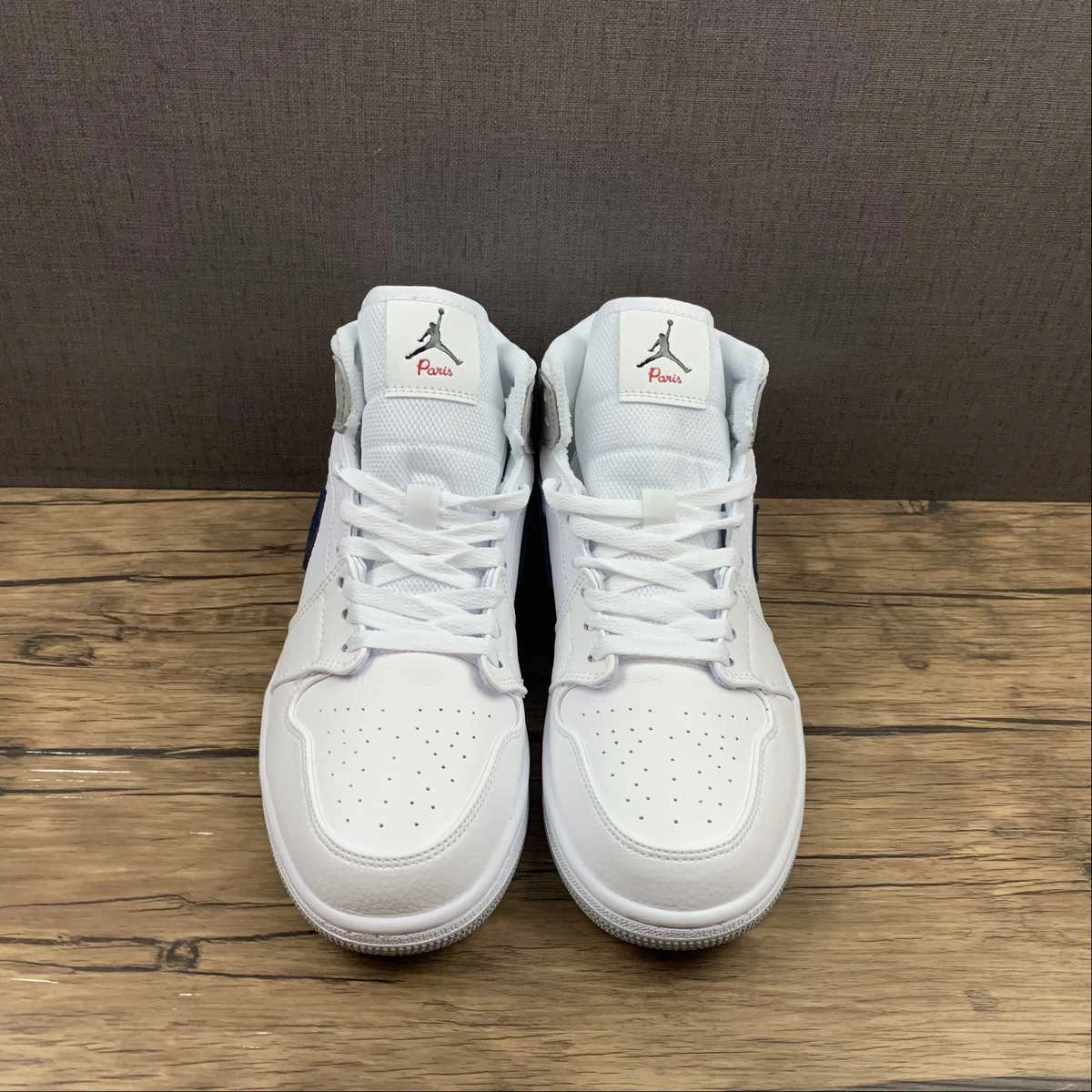 Seamless Knit Construction Air Jordan 1 Mid ??Paris?? White Blue Grey (2022) DR8038-100