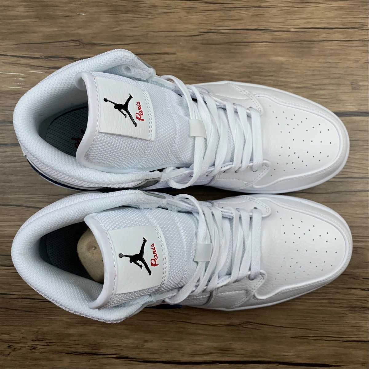 Torsion Rigidity System Air Jordan 1 Mid ??Paris?? White Blue Grey (2022) DR8038-100