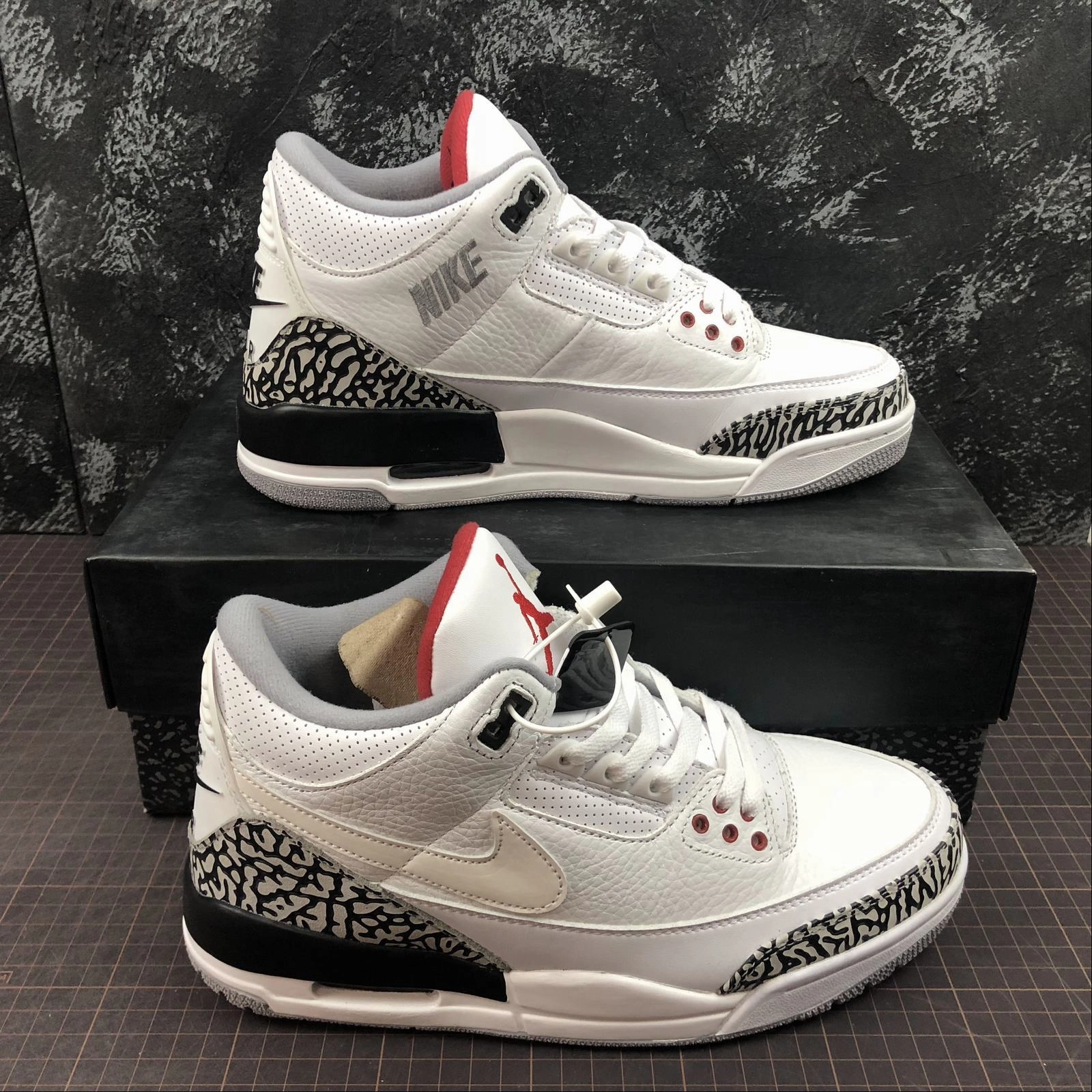 Street Vibes Air Jordan 3 Retro JTH NGR White White-Fire-Red-Black AV6683-160