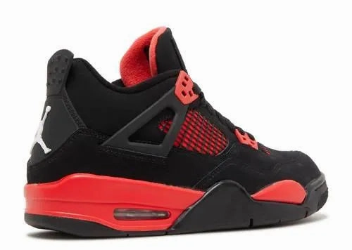 Enhanced Footwork Air Jordan 4 Red Thunder (GS)