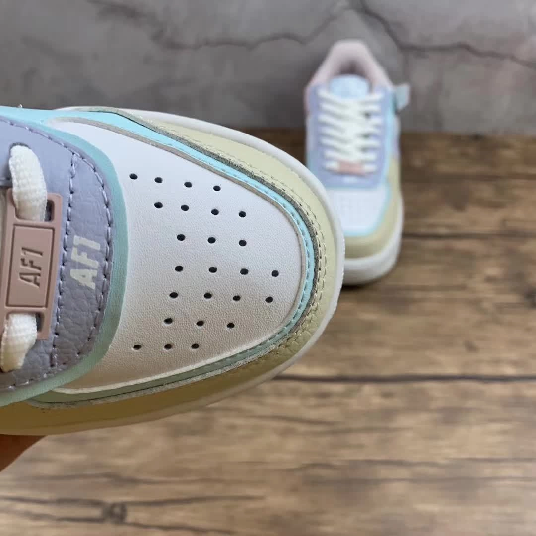 Daily Grind foldable Air Force 1 Shadow Pastel Summit White Glacier Blue CI0919-106