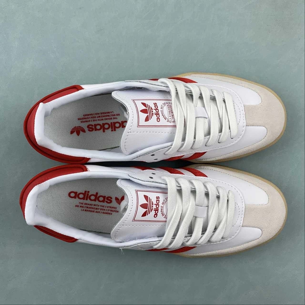 Durable Construction Every Occasion Adidas Samba Vegan Red Cloud White Gum ID0438